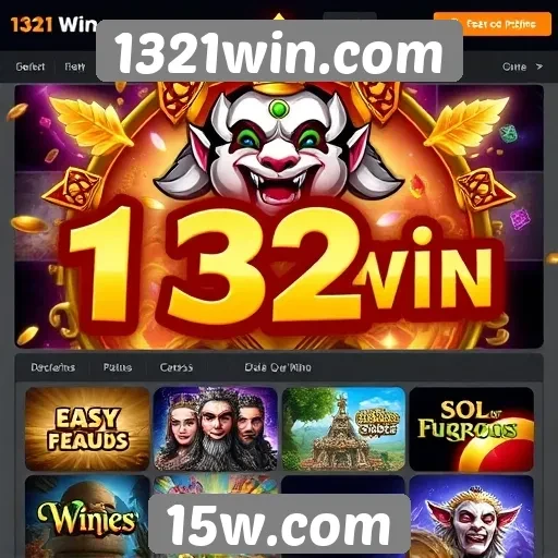 Variedade de jogos disponíveis em 1321win